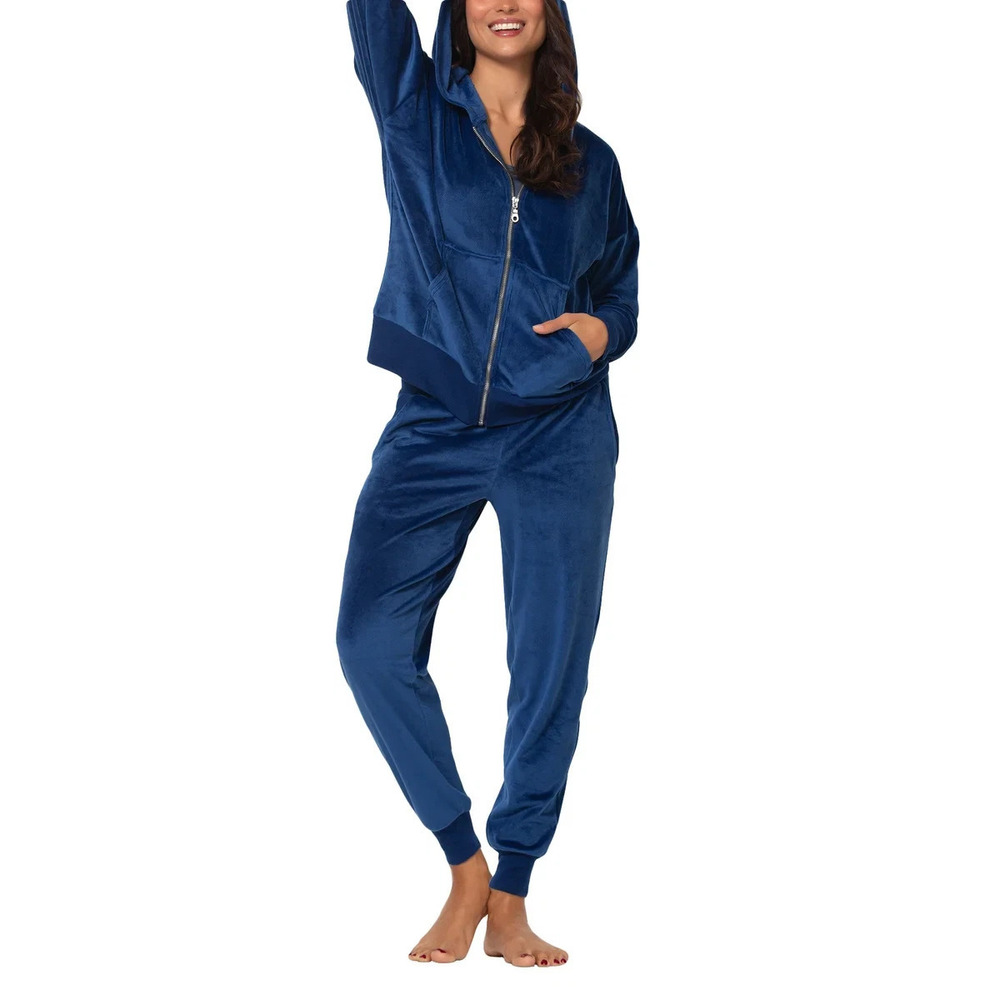Felina Ladies' 2-piece Velour Set | (Color: Blue)